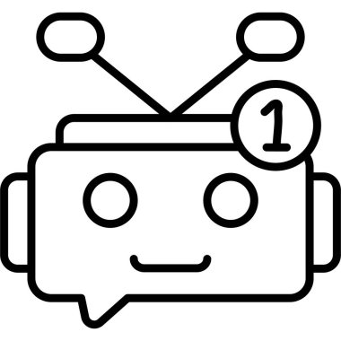 Sohbet Simgesi vektör çizimi tasarımı