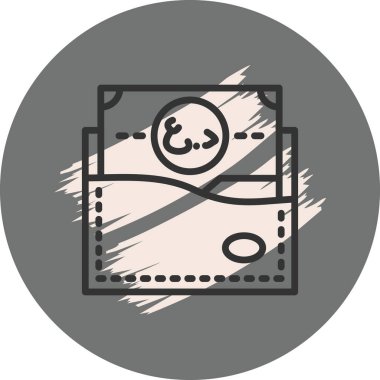 Wallet icon, vector illustration simple design
