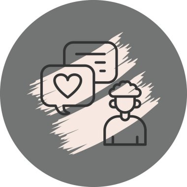 Geri besleme simgesi vektör illüstrasyon tasarımı