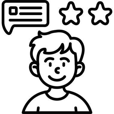 Geri besleme simgesi vektör illüstrasyon tasarımı