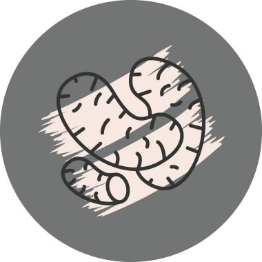 Çarpık kök bitkisinin soyut çizimi