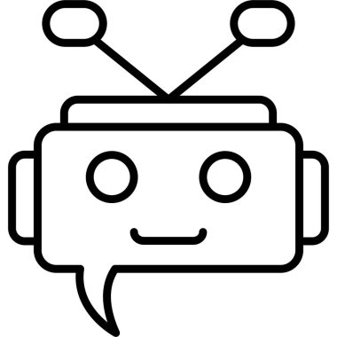 Sohbet Simgesi vektör çizimi tasarımı