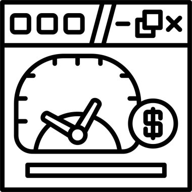 Web Sitesi Satır Simgesi, Basit Görüntü Beyaz Arkaplanda İzole Edildi