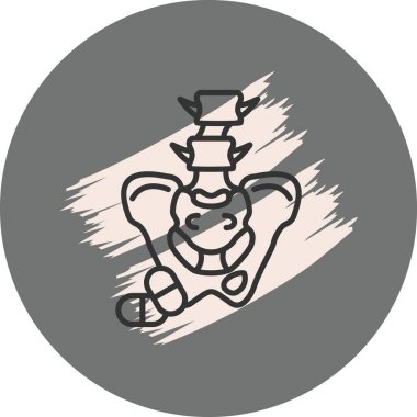 Acı Yönetimi web simgesi vektör illüstrasyonu