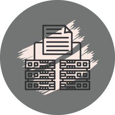 Yedek ağ simgesi vektör illüstrasyonu