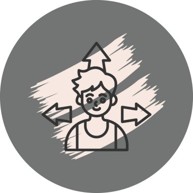 Esneklik web simgesi vektör illüstrasyonu