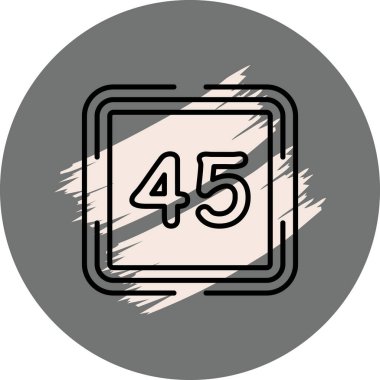 Kırk beş web simgesi vektör illüstrasyonu