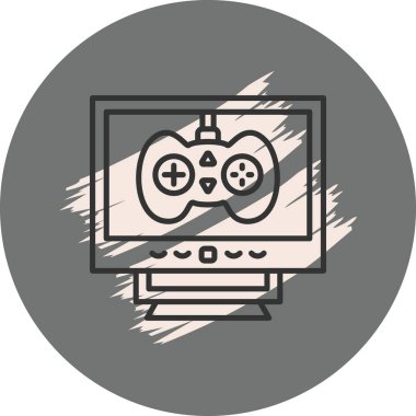 Oyun Ağı simgesinin vektör illüstrasyonu