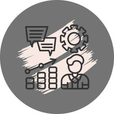 yönetim web simgesi vektör illüstrasyonu