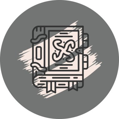 Süslü kapak tasarımlı dekoratif kitap