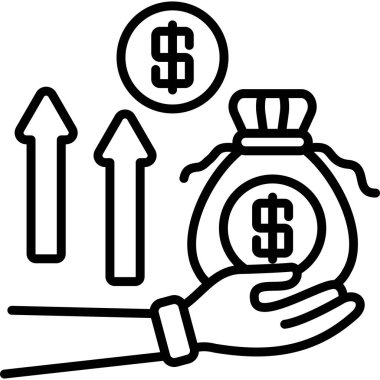 Dolar işaretli el çantası.