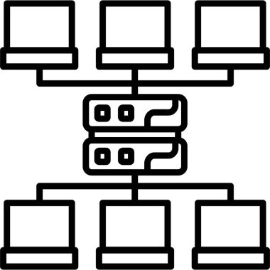 Ağ simgesi vektör illüstrasyon tasarımı