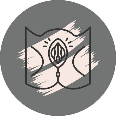 Çiçek motifli soyut tasarım