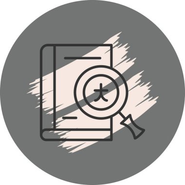 Gri arkaplanda kitap büyüteci