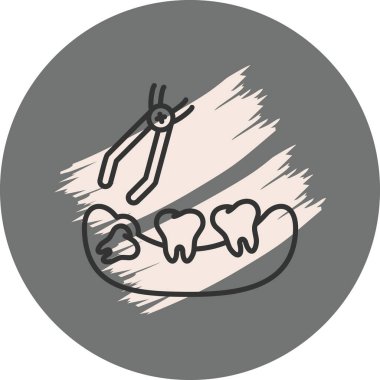 Gri arkaplanda diş ayıklama araçları