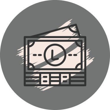 Honduras Notları Simgesi. Düz Vektör Tasarımı