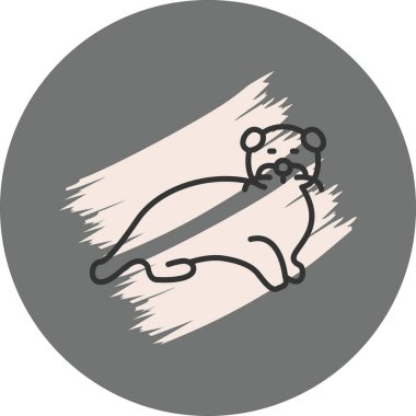 Susamuru simgesi vektör çizimi