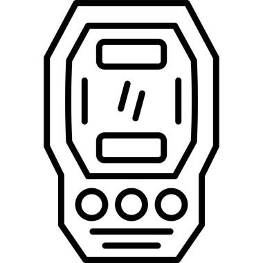 Düğmeleri ve görüntüsü olan basit dijital saat