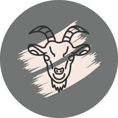 Keçi simgesi vektör illüstrasyon tasarımı