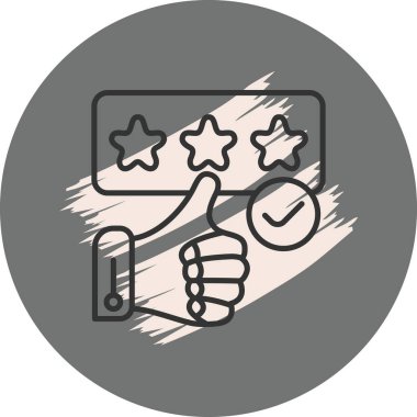 Simge vektör illüstrasyon tasarımını gözden geçir