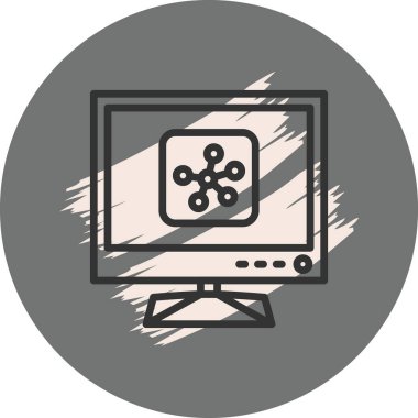 Ağ simgesi vektör illüstrasyon tasarımı