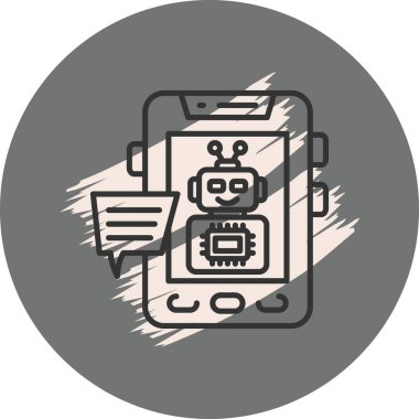 Sohbet Simgesi vektör çizimi tasarımı