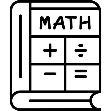 Denklemler ve sembollerle dolu matematik kitabı