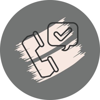 telefon arama simgesi, vektör illüstrasyonu basit tasarım