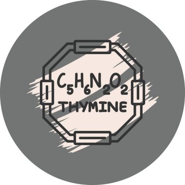 Thymine molekülünün kimyasal yapısı, web simgesi
