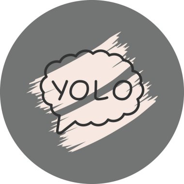 Sözcük yolo içeren konuşma kabarcığı