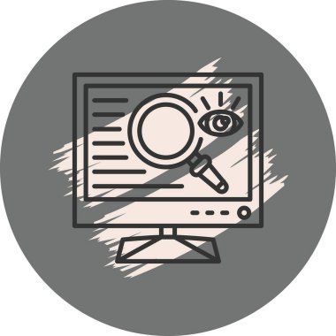 Simge vektör illüstrasyon tasarımını gözden geçir