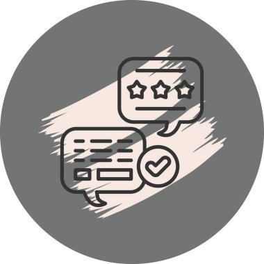 Sohbet Simgesi vektör çizimi tasarımı