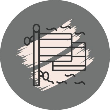 Almanya 'nın iki bayrağı, vektör simgesi