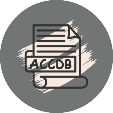 ACCDB veritabanı biçimini simgeleyen belge dosya simgesi gösteriliyor.