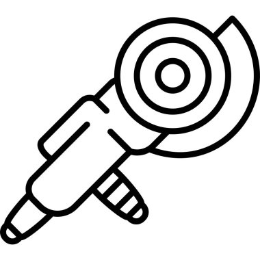 Öğütücü simgesi basit düz illüstrasyon