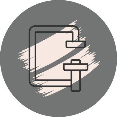 Araç simgesinin basit grafik tasarımı