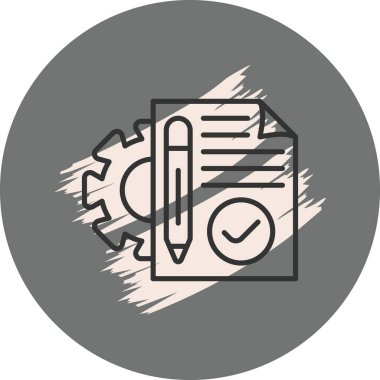 Dişli simgeleme sürecine sahip belge ve kalem