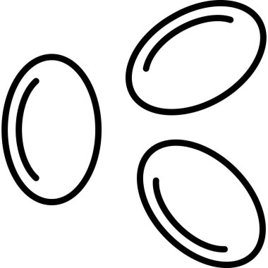 Kırmızı Kan Hücreleri Web simgesi vektör çizimi