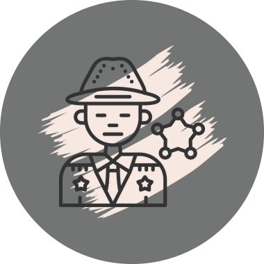 Moleküllü şapka ve takım elbiseli adam.