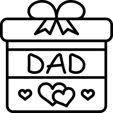 hediye kutusu web simgesi vektör illüstrasyonu