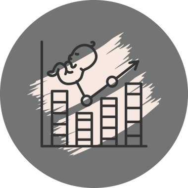 Yükselen eğilimli bebek tırmanma grafiği