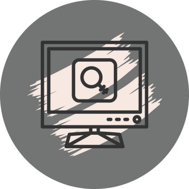 arama web simgesi vektör illüstrasyonu