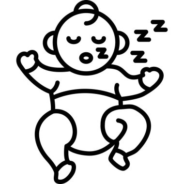 Çocuk Uyku Simgesi, Basit Çizim