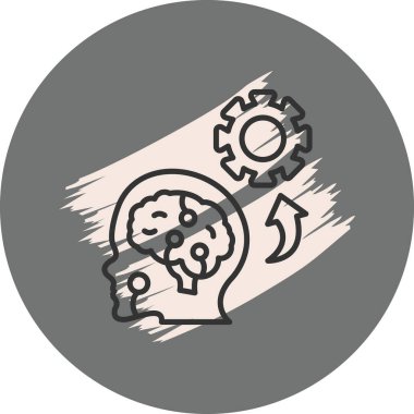 Makine Öğrenme Web simgesi vektör çizimi