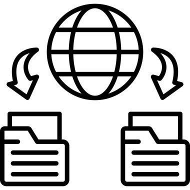 Ağ simgesi vektör illüstrasyon tasarımı