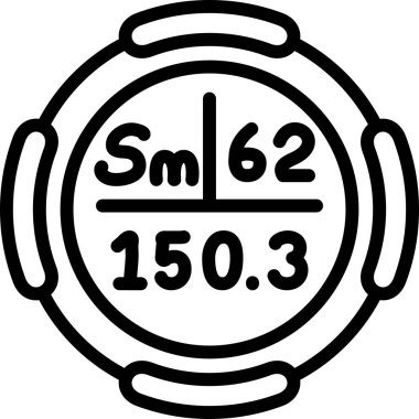 Samaryum web simgesi vektör çizimi