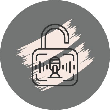 ikon vektör illüstrasyonunu kilitle