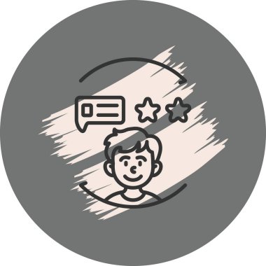 satır sohbet balonu simgesi beyaz arkaplanda izole. Renkli taslak konsepti. vektör illüstrasyonu