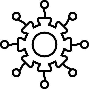 Dişliler. Web simgesi basit tasarım