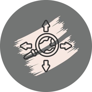 seo modern simgesinin vektör illüstrasyonu